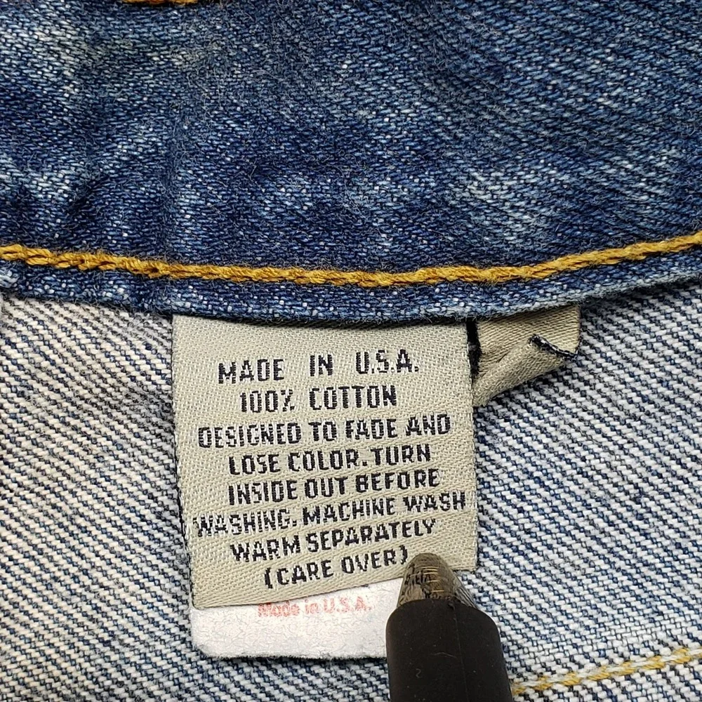 Vintage Calvin Klein Denim Jeans Womens 10 Blue Solid High Rise Union Made USA